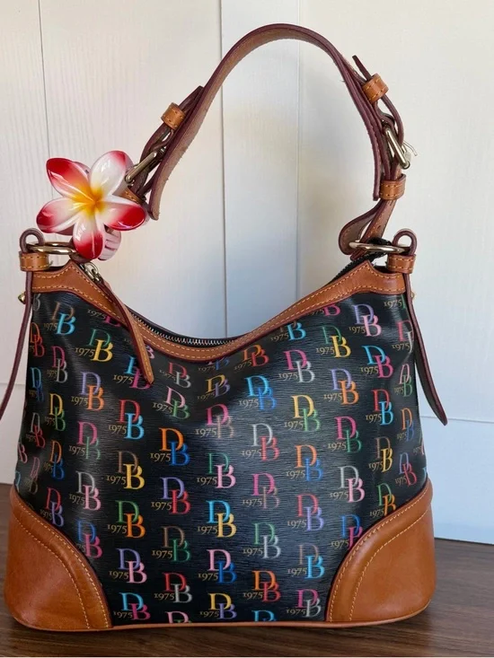 Dooney & Bourke Hobo Multi Colored Rainbow Shoulder Bag - Picture 2 of 12